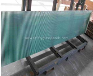 Blue Coated Silkscreen Printed Glass For Table Tops , Bulletproof