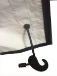 Door Works Golf Cart Enclosures With Rear Seat White Dual U - Shaped Zippers