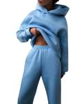 Solid Casual Pullover Elastic Sportswear Tracksuits Long Sleeve Women Hoodies
