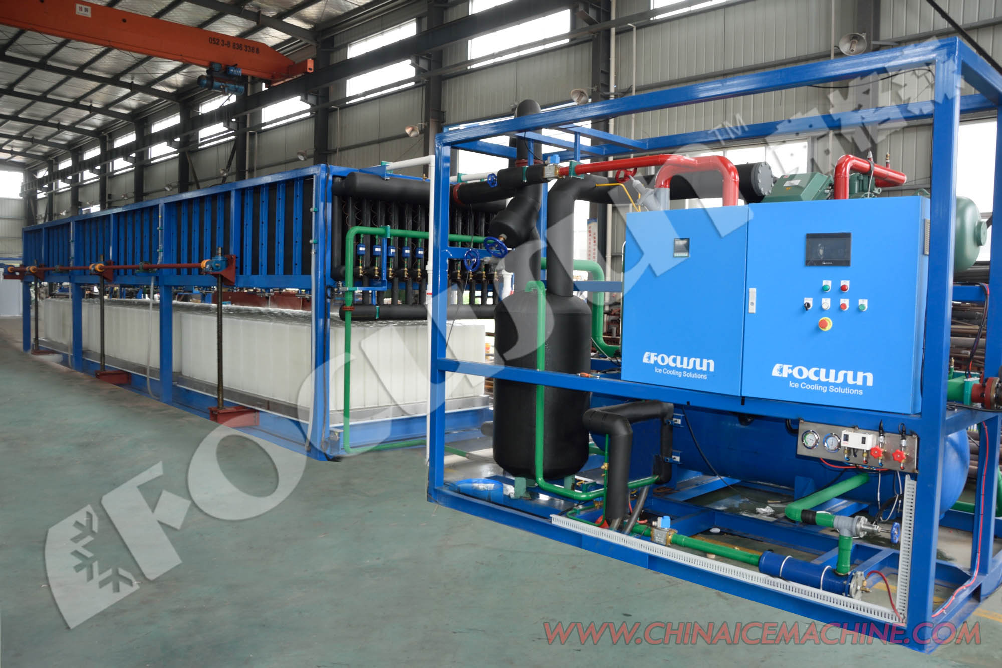 30 Tonnes Daily Capacity Ice Block Machine Bitzer Compressor and Automatic Operation