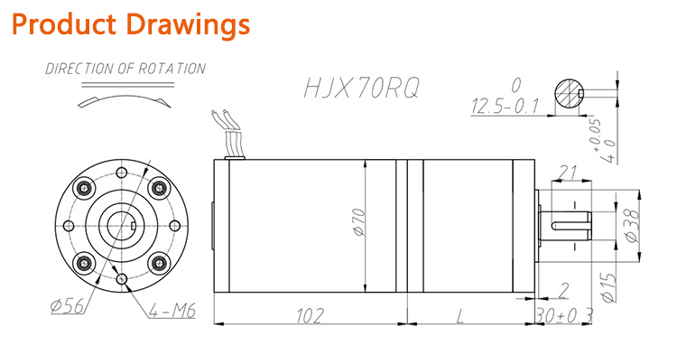 Dia70mm Planetary Dc Motor Customized 1500RPM For Smart Home