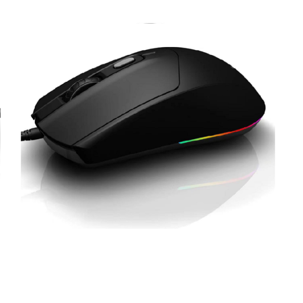 4D Wired RGB Mouse,78g, 1000 DPI, Black, 1.2M USB Cable with Light