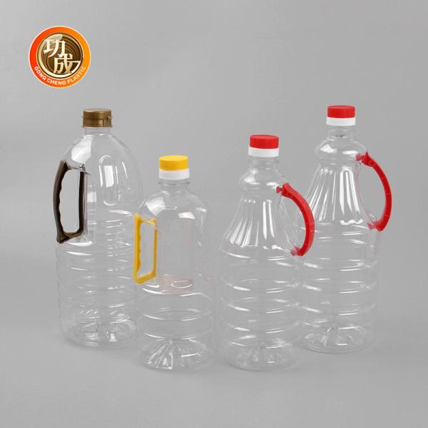 PET Transparent Plastic Condiment Bottles For Cooking Edible Oil 1600ml 1680ml