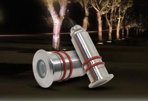 China Mini Ground Solar Powered LED Lights , Outdoor Solar Yard Lights Silver Color wholesale