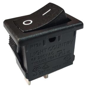 China Light Country ON-OFF RA-5 Black Rocker Switch With Dust Cap wholesale