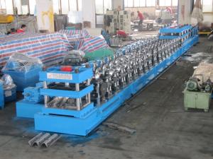 Freeway Guardrail Board 13 Units Gear Reducer Synchronous Driving Roll Forming Equipment with 45Kw Motor Bending Plate