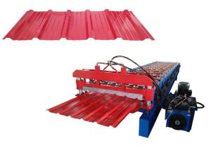 China Metal Roofing Galvanized Aluminum Corrugated Steel Sheet metal roll forming machine wholesale