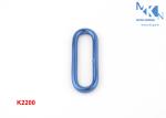 Multi - Purpose Blue Color Metal Square Buckle For Pet Strap Belt 31mm Inner