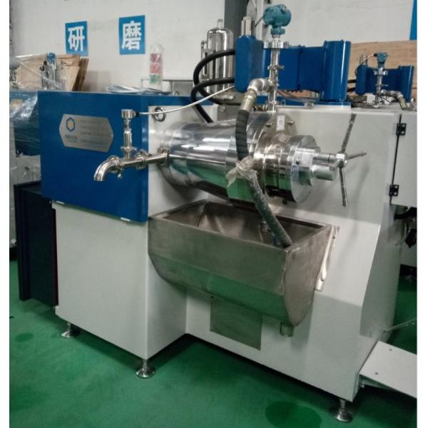 14L High Viscosity Pin Type Sand Mill Horizontal Bead Mill For Offset Printing Ink