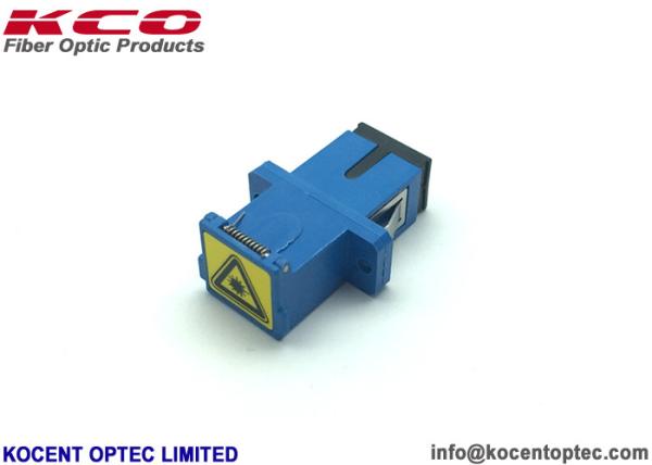 SC UPC Simplex Fiber Optic Adapter Singlemode Auto Shut No Flange Plastic