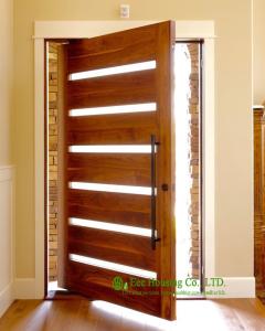 China Solid wood pivot front door for sale, modern external pivot doors, High quality pivot entrance door wholesale