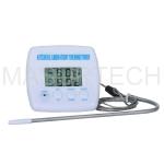 Digital Timer Thermometer Alarm Clock Kitchen Cooking BBQ Food Timer Temperature