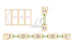 Glass Sliding Bi Folding 6063 Aluminium Door Frame Profile Thermal Insulation