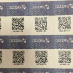 3D Holographic QR Code Label Disposable Safety Sticker Hot Stamping