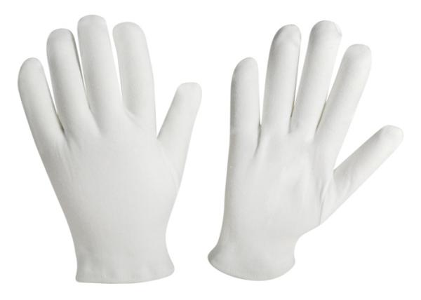 Heavy Weight White Cotton Cosmetic Gloves Customized Color Premium Quality