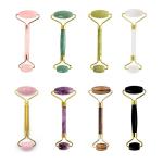 Jade Stone Rose Quartz Face Body Roller Body Guasha Tool For Massage SPA Beauty
