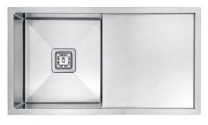 China Drop In One Bowl Prep Stainless Steel Kitchen Sink With Drainboard wholesale