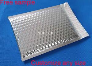 China Foil Film Metallic Shipping Bubble Mailers Envelopes 2 Sealing Sides Tear Resistant wholesale