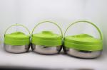 Office Stainless Steel Lunch Box Keep Warm Wtih Green Cover 2L - 10L Capacity