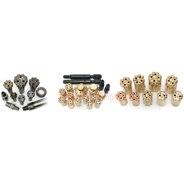 CIR90 110mm Low Air Pressure Dth Hammer Button Bits / Dth Hammer Drill Bit