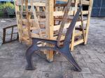 Outdoor Cast Iron Garden Bench Parts / Powder Coating Cast Iron Park Bench Legs