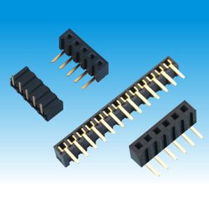 China 2.0 mm Height 4.3 Single Row Female Header Connector Right Angle Type wholesale