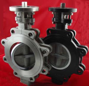 China PN10 Stainless Steel Centerline Butterfly Valves , Metal Seated Lug Type Butterfly Valve wholesale