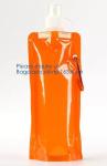 Foldable Water Bottle Bag 480ML Environmental Protection Collapsible Portable