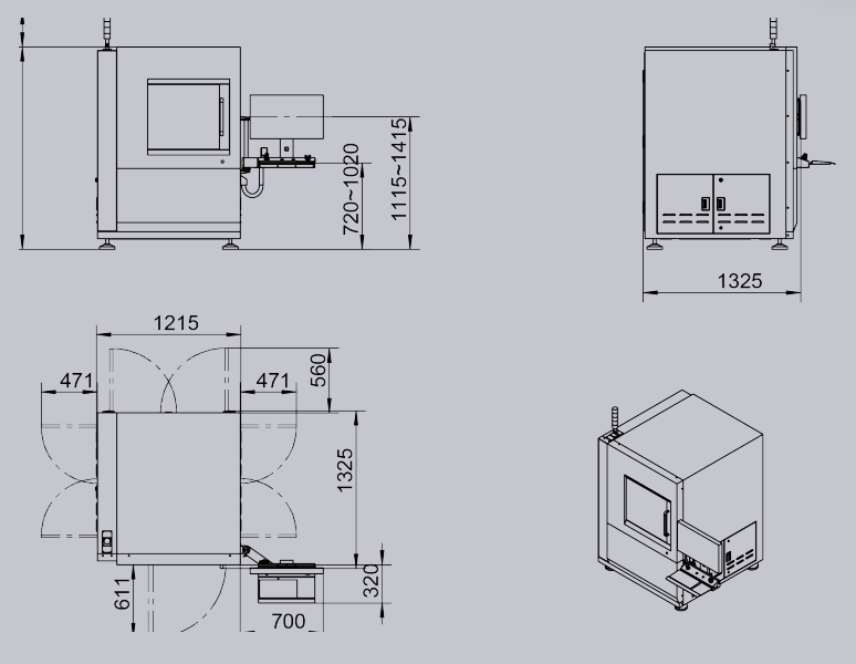 Bubble Ratio Measurement SMT Electronic BGA Component Inspection X-ray AX8300 UNICOMP