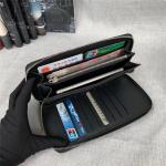 Genuine Real True Crocodile Belly Skin Male Clutch Purse Men's Long Wallet