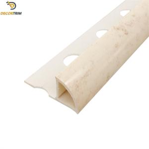 China Protective PVC Tile Trim Curved Closed 10mm 12mm For Wall Corners wholesale