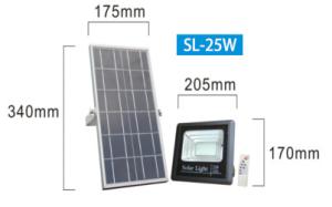 China Waterproof IP65 25W 4h Solar Panel LED Flood Light wholesale