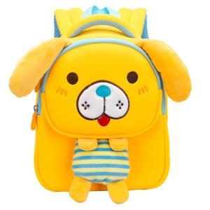 China Cartoon Children Plush Backpack Plush Neoprene Cute Dog Child Bag Kids Gift wholesale