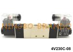 5 Way 3 Position 1/4'' AirTAC Type Solenoid Valve for Pneumatic Actuator 4V230C