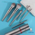 OEM ODM 6PCS Travel Makeup Brush Set With Holder Private Label
