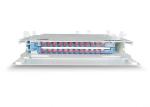 White ODF Optical Distribution Frame , 19 Inch ODF Fiber Optic Patch Panel 24