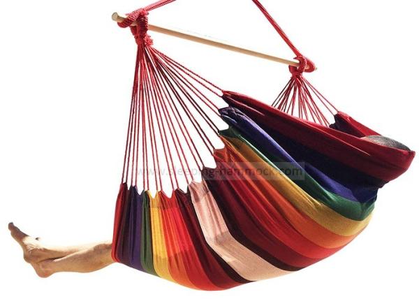 Large Single Person Garden Swing Brazilian Style Hammock Chair With Stand Poly