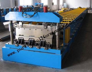 22kw Hydraulic Floor Deck Roll Forming Machine For Colored / Galvanized Steel