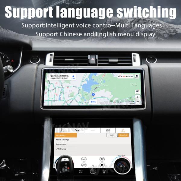 Android 13.0 head unit For Land Rover Range Rover Sport L494 2013-2017 touch screen climate control car stereo with AC