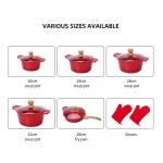 Wholesale 12 PCS Aluminium Cooking Pot Set Non-stick Ollas Soup Pot Frying Pan