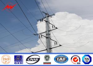 China Q235 Galvanized Steel Power Pole , Electrical Transmission Line Poles wholesale