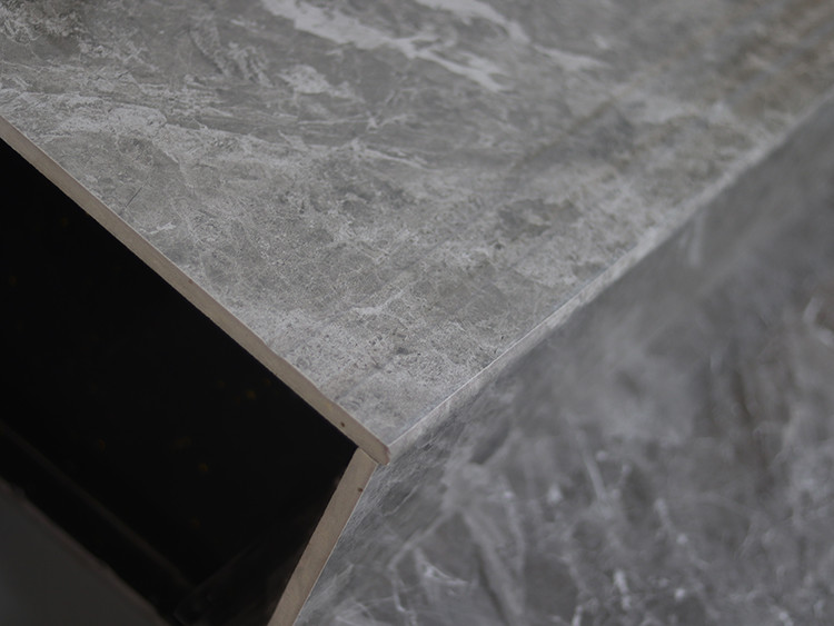 Marble Look Floor Stair Step Tile 170X300X1200mm High Glossy Full Body Tiles