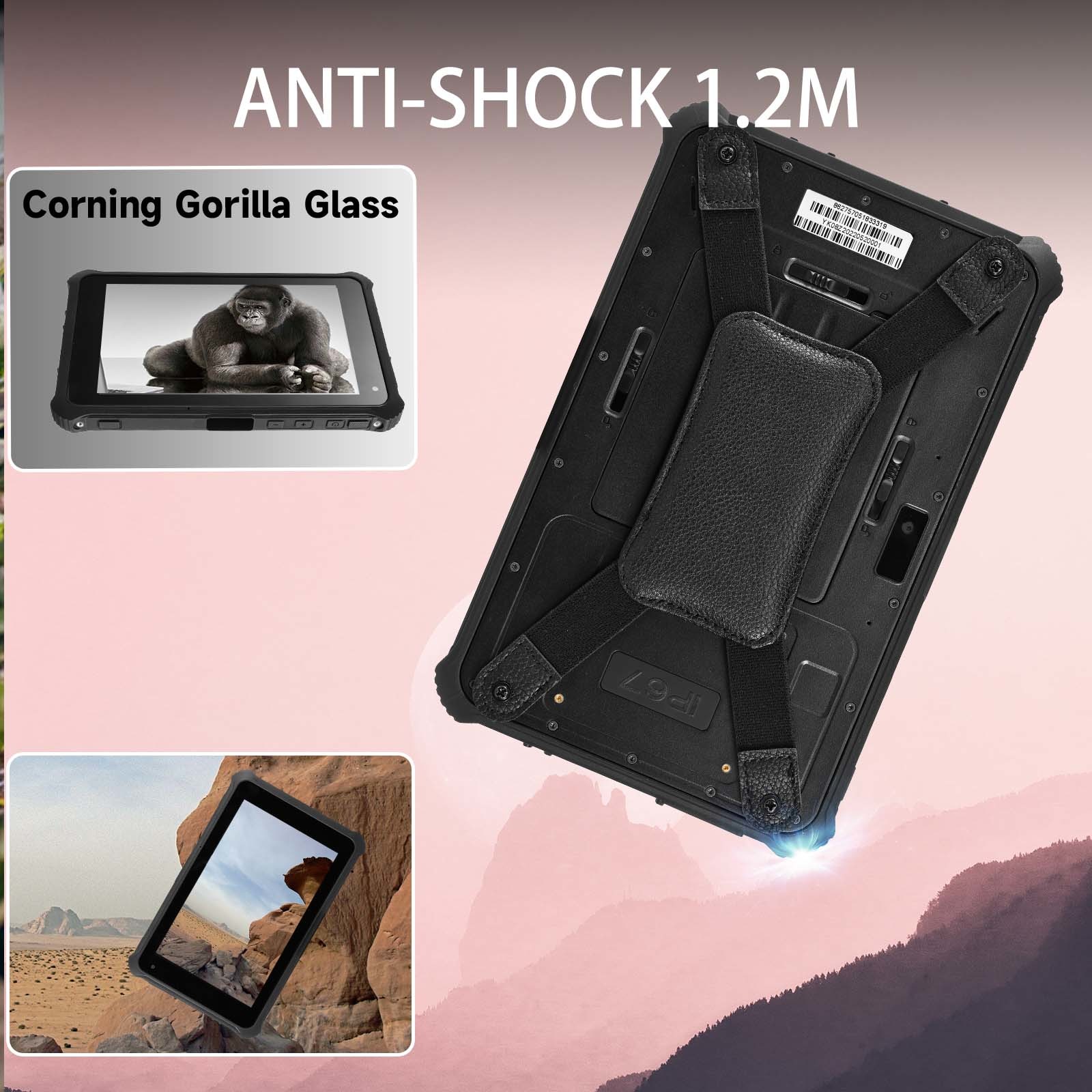 Sturdy Waterproof Rugged Tablet With GPS , Dual WiFi Tablet For Industrial Use