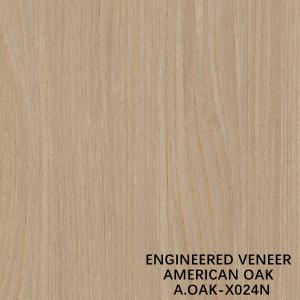 China Simulation Natural American White OAK X024N Wood Veneer Sheet For Door And Windows ISO wholesale
