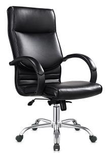 China Big Pu Leather Swivel Chair , Rotating Office Chairs With Arms And Wheels wholesale