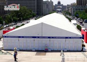 China White Aluminum Temporary Storage Structures Industrial Canopy Tent Wind Resistant wholesale