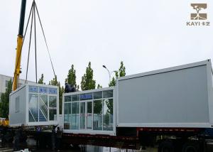 China Glass Wall Prefabricated Container House With Internal Stairs And Platforms on sale