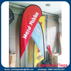 China Custom Double Sided Tear drop Flags with Kits wholesale