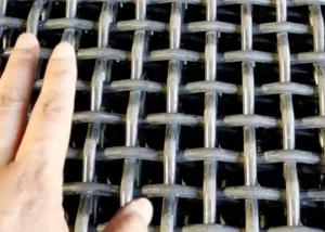 China High Tensile 65mn 45# Manganese Steel Iron Wire Woven Quarry Rock Square Hole Crimped Wire Mining Screen Mesh wholesale