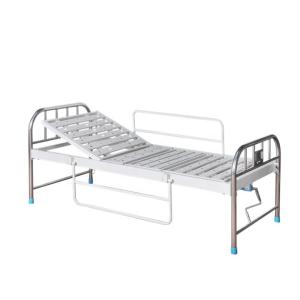 China Incline Two Crank Hospital Patient Bed With Aluminum Alloy Side Rails wholesale